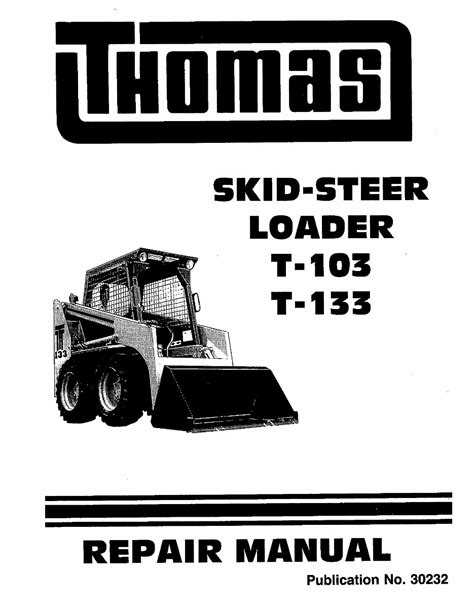 thomas 133 skid steer|thomas t133 repair manual pdf.